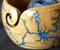 Handmade Wooden Yarn Bowl for Knitting Yarn Ball Holder(Blue-B)